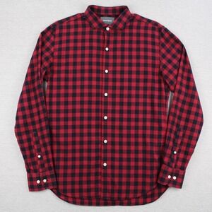 Bonobos Flannel Slim Fit Shirt Mens Size M Red Long Sleeve Button Up Cotton